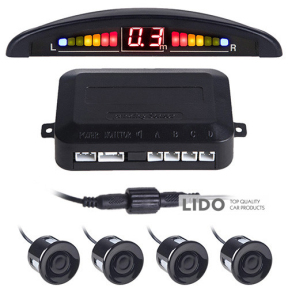 Парковочная система Pulso LP-10140 LED 4 датчика D=22мм black