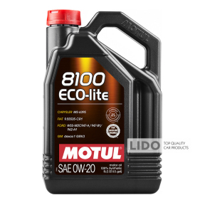 Моторне масло Motul Eco-Lite SAE 8100 0W-20, 5л (108536)