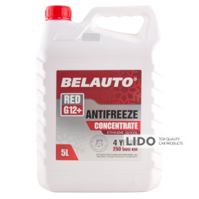 Антифриз BELAUTO RED G12+ (красный, концентрат) 5л