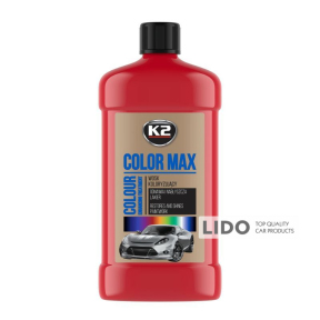 Полироль для кузова K2 Color Max восковый красный 500мл