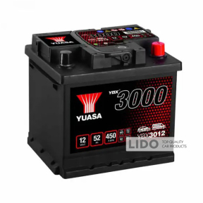 Акумулятор Yuasa 12V 52Ah SMF Battery YBX3012 (0) [- +]