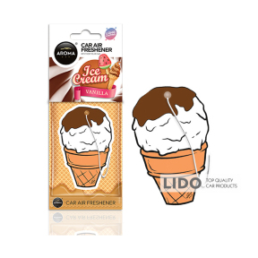Ароматизатор Aroma Car Cellulose SWEETS - Ice Cream Brown