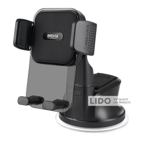 Держатель телефона автомобильный Brevia DashFix СrystalHold с присоской, для 4.7-6.8