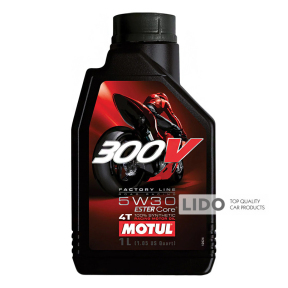 Моторне масло Motul 4T Road Racing Factory Line 300V 5W-30, 1л
