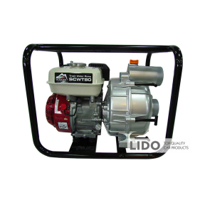 Мотопомпа бензинова Vulkan для брудної води 4600Вт 75мм 58м³/год підйом-26м з двигуном Honda GX200