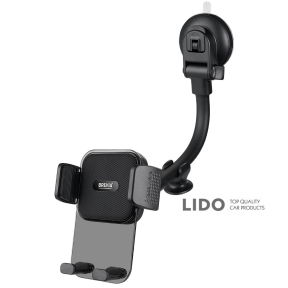 Держатель телефона автомобильный Brevia FlexArm СrystalHold с присоской, гибкий 264мм, для 4.7-6.8