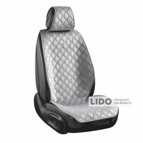 Преміум накидки для передніх сидінь CarLife Turbo, grey 2шт