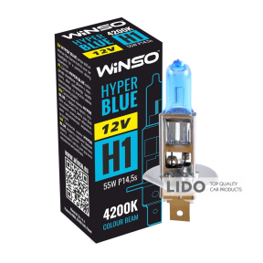 Галогеновая лампа Winso H1 12V 55W P14.5s HYPER BLUE 4200K