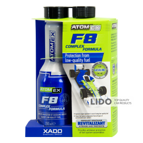 Захист двигуна внутрішнього згоряння Atomex Xado F8 Complex Formula (бензин) 250мл