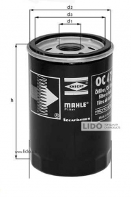 Фильтр масляный Mahle OC502