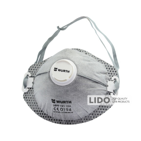 Респиратор одноразовый Wurth с клапаном FFP2 Carbon