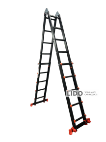 Лестница-трансформер телескопическая алюминиевая GTM KMP405D 5.15м