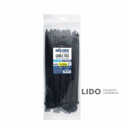 Хомуты Molder пластиковые черные 7.6x300, 100шт