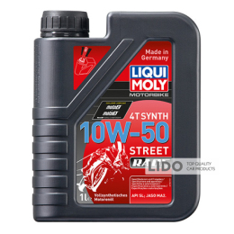 Олива для 4-тактних двигунів Liqui Moly Motorbike 4T Synth 10W-50 Street Race 1л