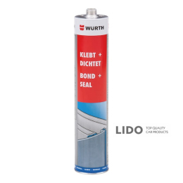 Клей-герметик Wurth K+D черный 300мл