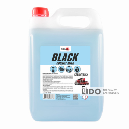 Поліроль-молочко для пластику Nowax Black концентрат, 5л