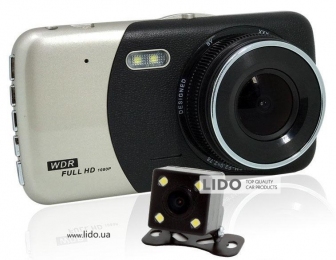 Відеореєстратор автомобільний DVR CT503 1080P з двома камерами (009914)