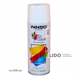 Winso Краска акриловая Spray 450мл белый глянец (GLOSS WHITE/RAL9010) Уценка