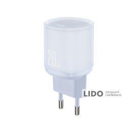 Мережевий зарядний пристрій XO L143 PD20W Single USB-C Charger синій