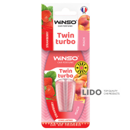Ароматизатор с двойной капсулой Winso Twin Turbo - Strawberry & Peach