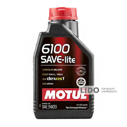 Моторное масло Motul Save-Lite 6100 5W-20, 1л