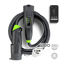 Мобильное зарядное устройство для Green Cell Habu EV 11кВт 7м Type-2 для CEE, 16А Wallbox 2в1 с приложением GC