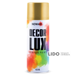 Фарба акрилова Nowax Spray Золотий металік 450мл