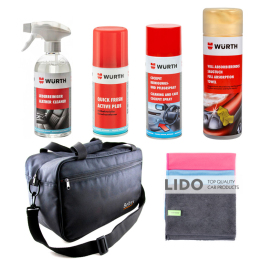 Набор автокосметики Wurth по уходу за салоном авто (6 ед.)