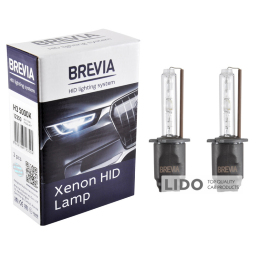 Ксеноновая лампа Brevia H3 5000K, 85V, 35W PK22s KET, 2шт