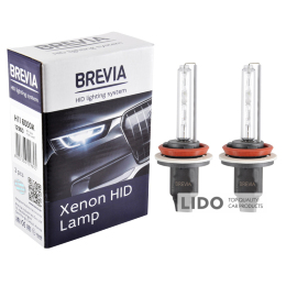 Ксеноновая лампа Brevia H11 6000K, 85V, 35W PGJ19-2 KET, 2шт