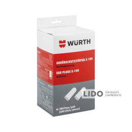 Беруши Wurth Х-100 пара зеленый неон