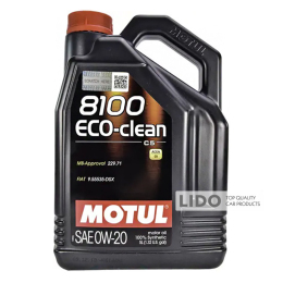 Моторное масло Motul 8100 Eco-clean 0W-20, 5л (108862)