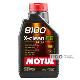 Моторное масло Motul 8100 X-clean FE 5W30 1л 112771