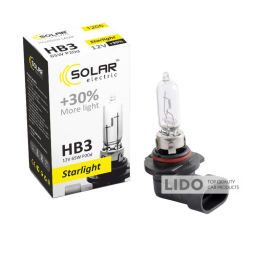Галогеновая лампа Solar HB3 12V 65W P20d Starlight +30%