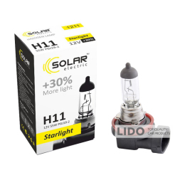 Галогеновая лампа Solar H11 12V 55W Starlight +30%