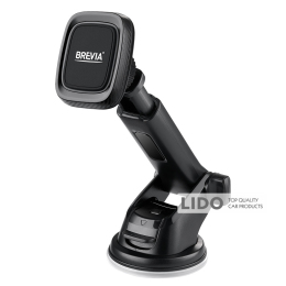 Держатель телефона автомобильный Brevia DashArm MagHold с присоской, пелескоп 132-182мм, 4 магнита, черный