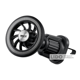 Держатель телефона автомобильный Brevia Air Vent Pro MagRING для дефлектора, магнитный Magsafe, черный