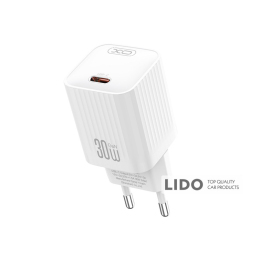 Мережевий зарядний пристрій XO L148 PD30W USB-C білий