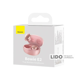 Бездротові навушники Baseus True Wireless Earphones Bowie E2 рожеві