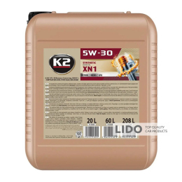 Масло моторное K2 Synthetic Motor Oil SN XN1 5W-30 20л