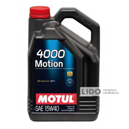Моторное масло Motul 4000 Motion 15W-40, 5л (100295)