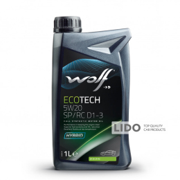 Моторное масло Wolf Ecotech D1-3 5W-20 1л