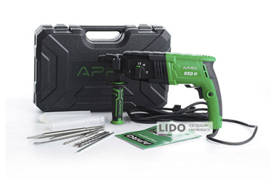 Перфоратор прямой Apro 850H 2,8 Дж 850В SDS+ в кейсе
