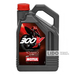 Моторне масло Motul 4T 300V Factory Line Road Racing 10W-40, 4л (104121)