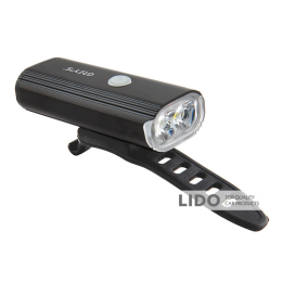 Ліхтарик на велосипед Grey's LED 8 режимів роботи, IPX4 microUSB