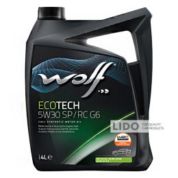 Моторное масло ECOTECH 5W30 SP/RC G6 4Lx4