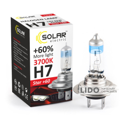 Галогеновая лампа Solar H7 12V 55W PX26d Starlight +60%