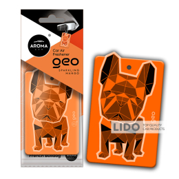 Ароматизатор Aroma Car Cellulose Geo Dog - Orange Sparkling Mango