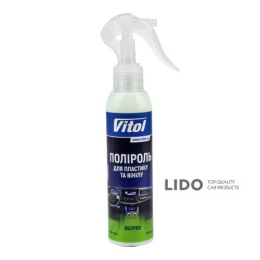 Поліроль для пластику та вінілу Vitol матова 150мл Яблуко