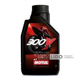 Моторное масло Motul 4T 300V Factory Line Road Racing 10W-40, 1л (104118)